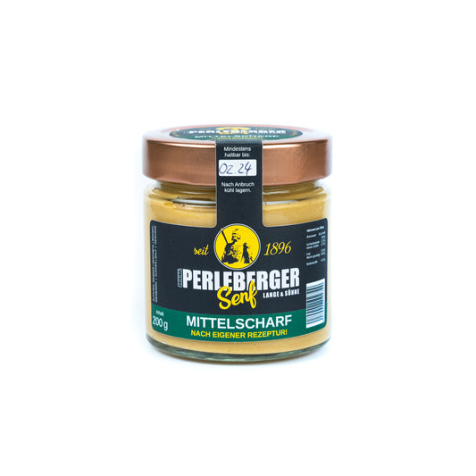 Perleberger Senf mittelscharf, 200 g