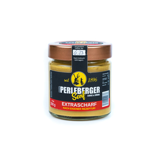 Perleberger Senf extrascharf, 200 g